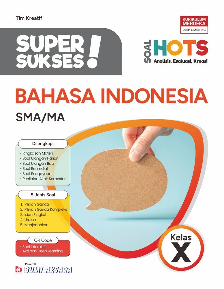 Super Sukses Bahasa Indonesia SMA/MA Kelas X
